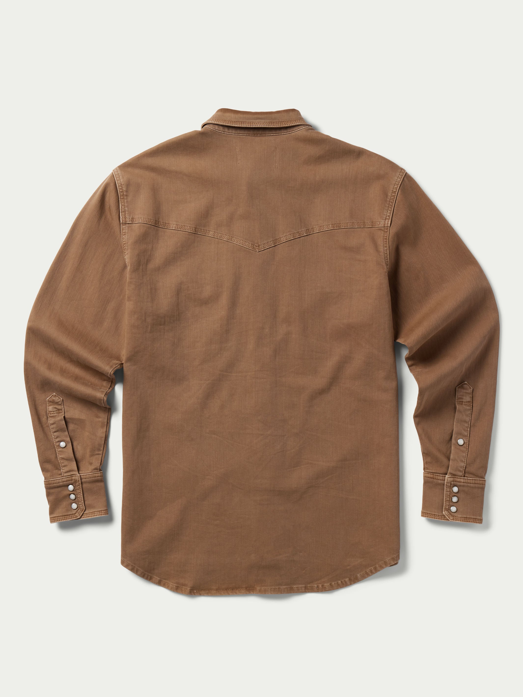 Camisa de ganga estilo western com botões