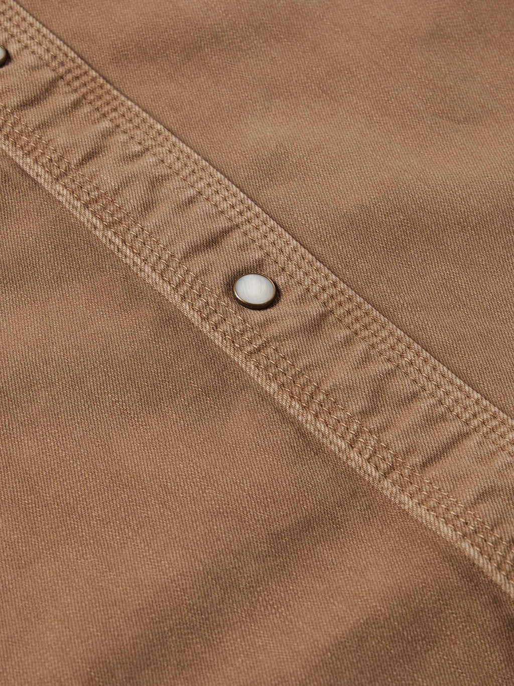 Camisa de ganga estilo western com botões