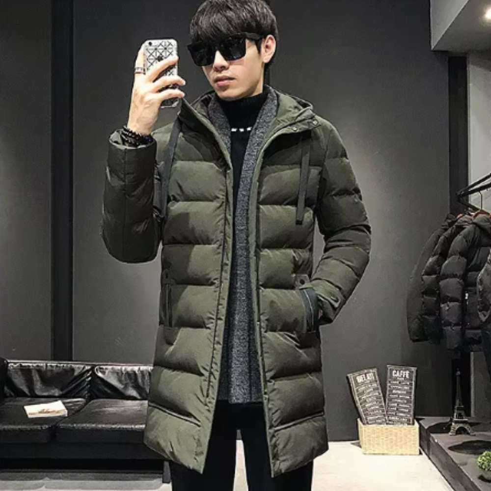 Long Men's Winter Jacket