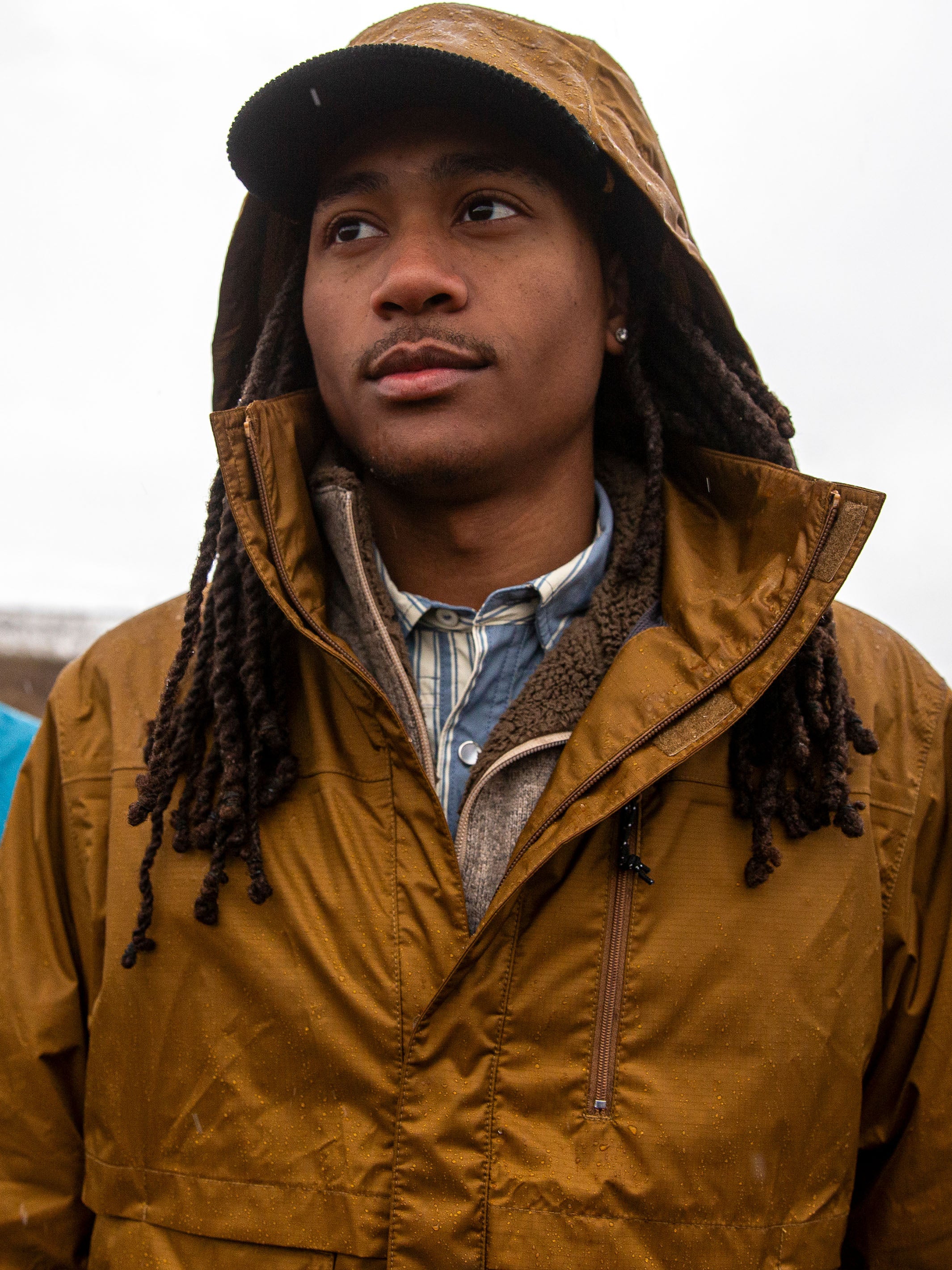 Casaco de chuva masculino