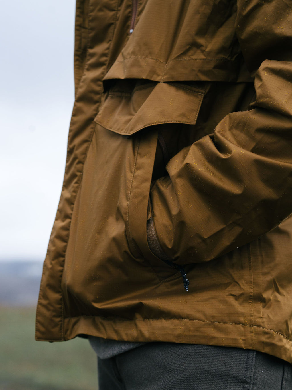 Casaco de chuva masculino