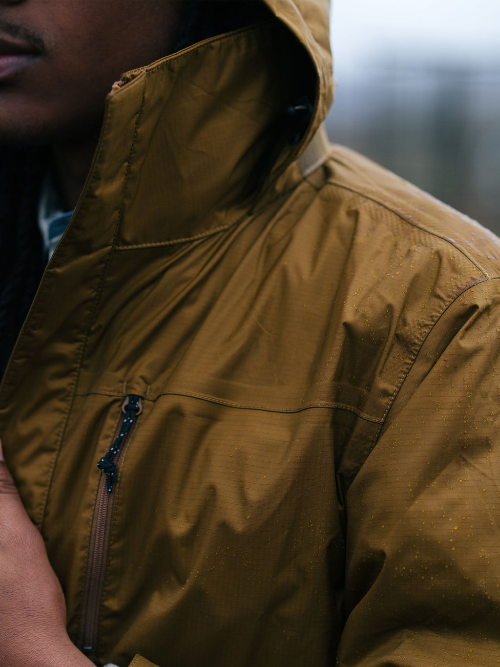 Casaco de chuva masculino