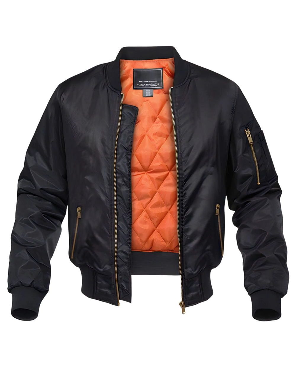 Elegant Padded Bomber Jacket
